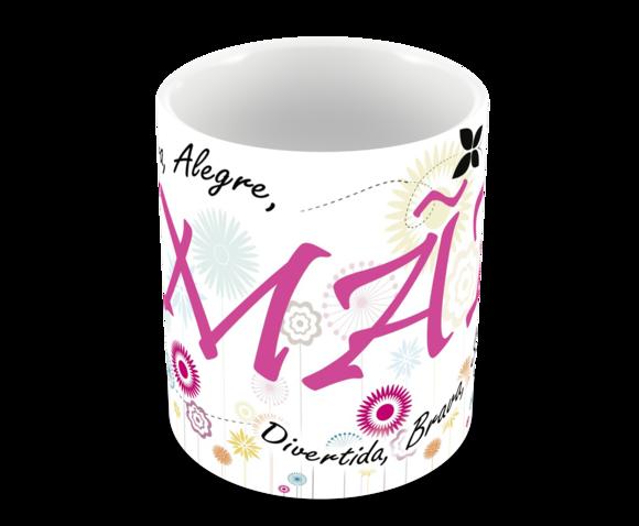 Caneca Polímero Dia das Mães Personalizada