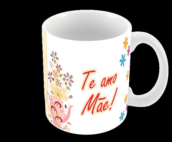 Caneca Polímero Dia das Mães Personalizada