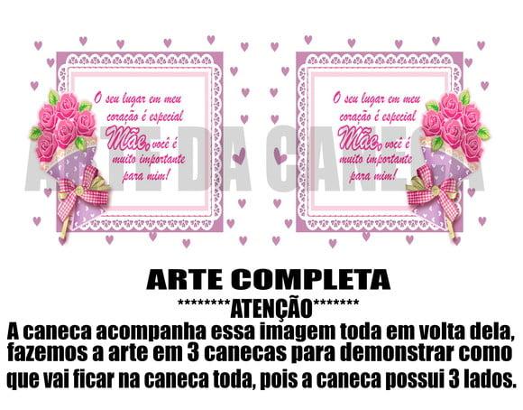 Caneca Polímero Dia das Mães Personalizada
