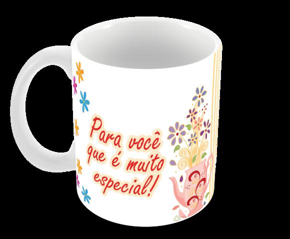 Caneca Polímero Dia das Mães Personalizada