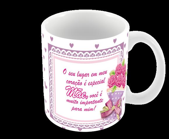 Caneca Polímero Dia das Mães Personalizada