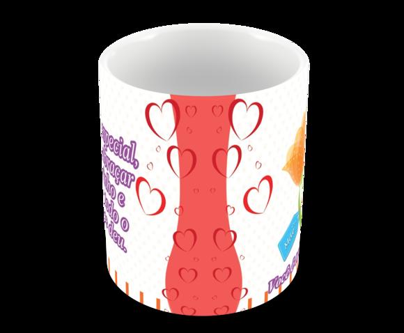 Caneca Polímero Dia das Mães Personalizada