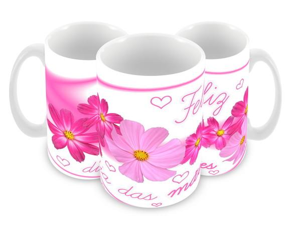 Caneca Polímero Dia das Mães Personalizada
