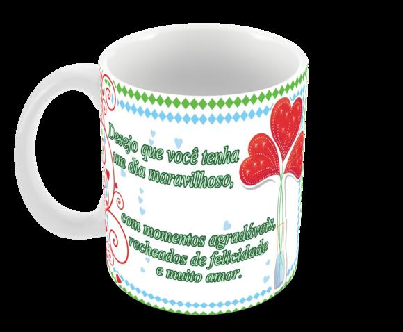 Caneca Polímero Dia das Mães Personalizada