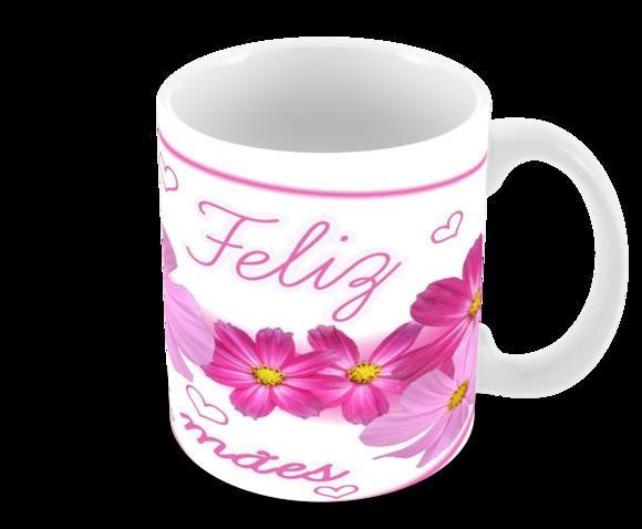 Caneca Polímero Dia das Mães Personalizada