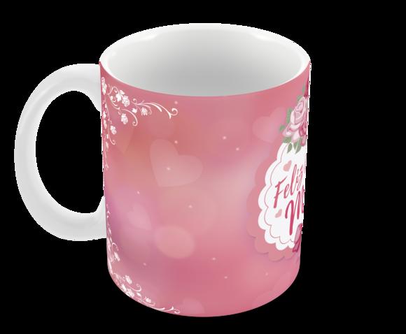 Caneca Polímero Dia das Mães Personalizada