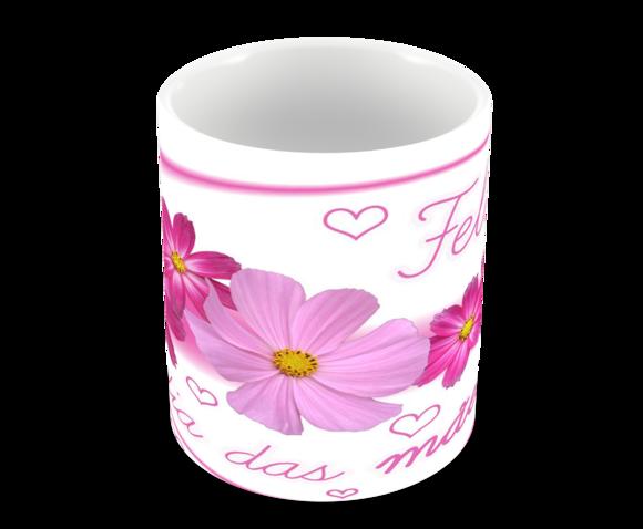 Caneca Polímero Dia das Mães Personalizada