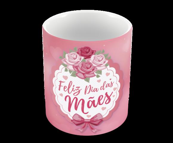 Caneca Polímero Dia das Mães Personalizada