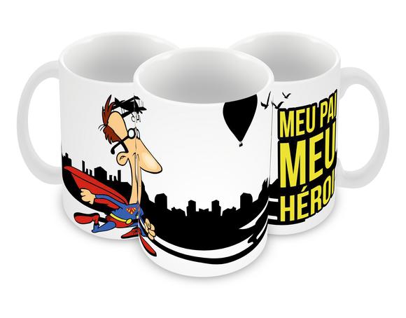 Caneca Polímero Dia dos Pais Personalizada