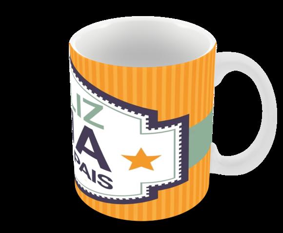 Caneca Polímero Dia dos Pais Personalizada
