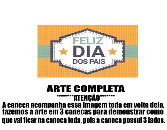 Caneca Polímero Dia dos Pais Personalizada
