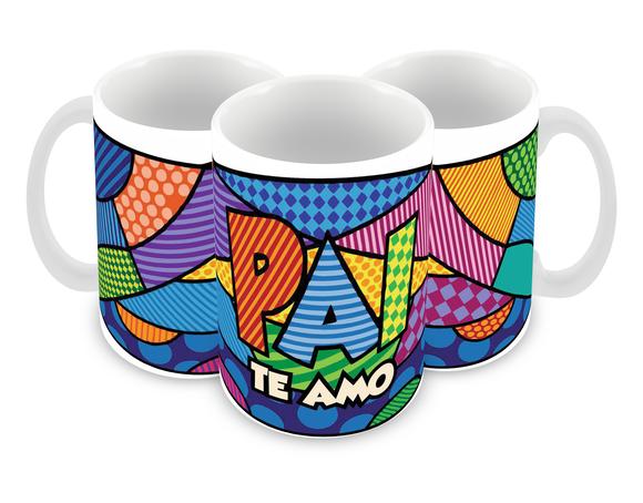 Caneca Polímero Dia dos Pais Personalizada