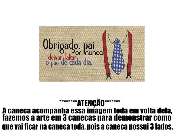 Caneca Polímero Dia dos Pais Personalizada