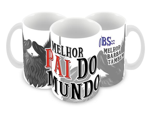 Caneca Polímero Dia dos Pais Personalizada