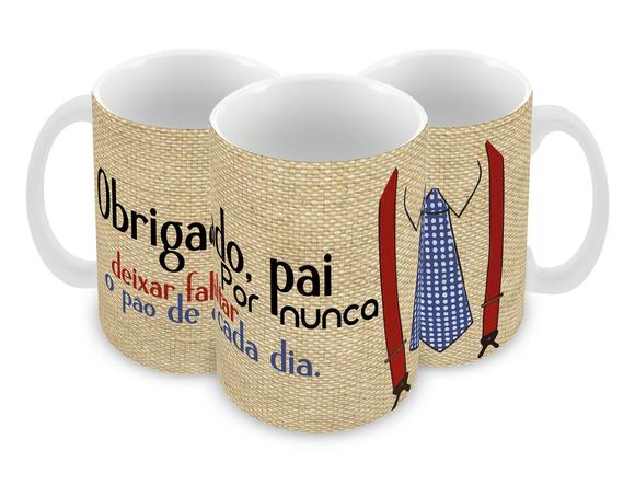 Caneca Polímero Dia dos Pais Personalizada