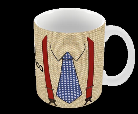 Caneca Polímero Dia dos Pais Personalizada