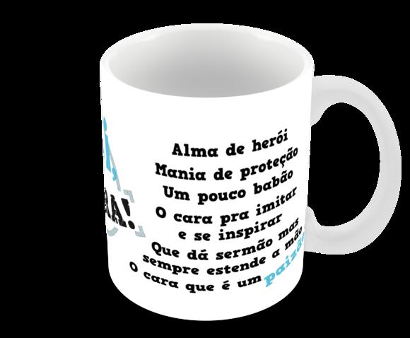 Caneca Polímero Dia dos Pais Personalizada