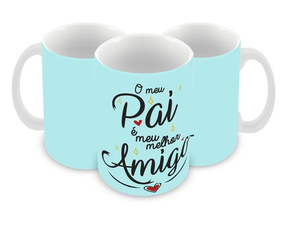 Caneca Polímero Dia dos Pais Personalizada