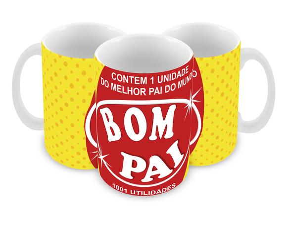 Caneca Polímero Dia dos Pais Personalizada
