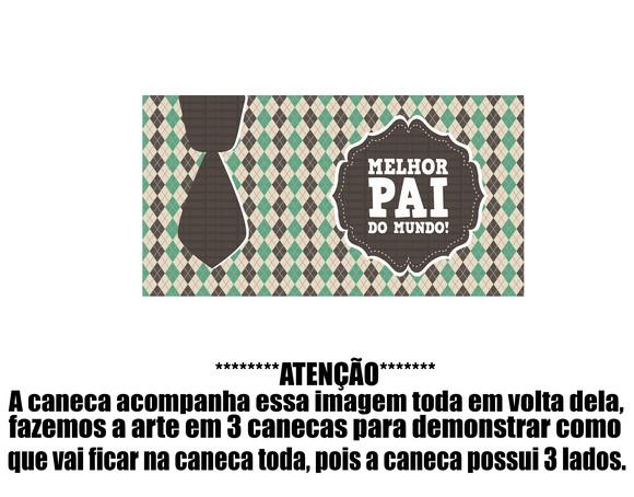 Caneca Polímero Dia dos Pais Personalizada