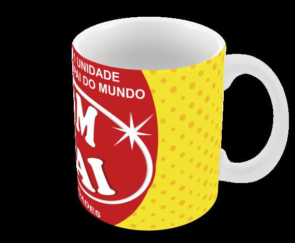 Caneca Polímero Dia dos Pais Personalizada