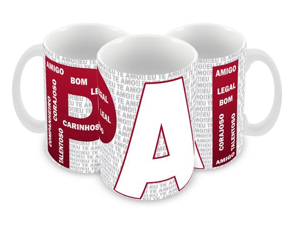 Caneca Polímero Dia dos Pais Personalizada