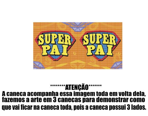 Caneca Polímero Dia dos Pais Personalizada