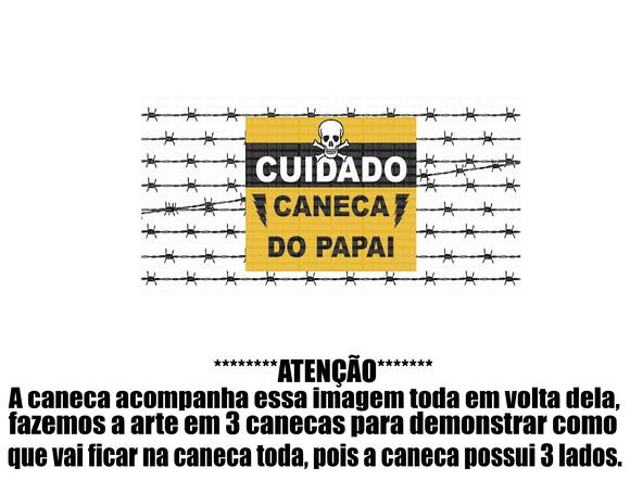 Caneca Polímero Dia dos Pais Personalizada