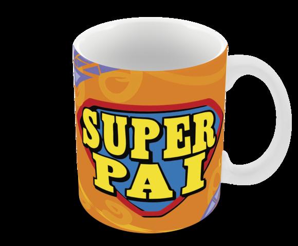 Caneca Polímero Dia dos Pais Personalizada