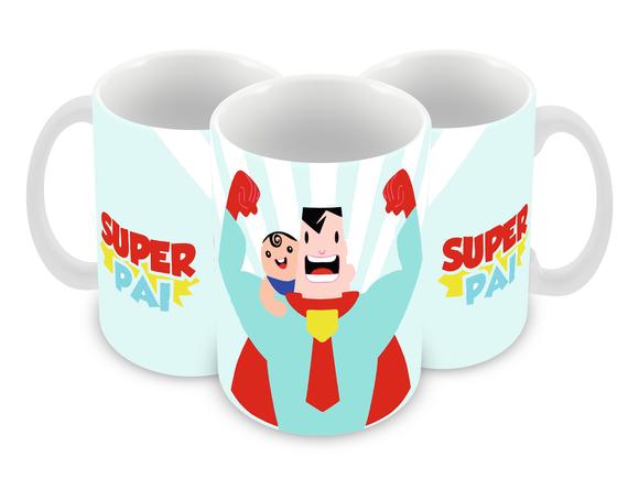 Caneca Polímero Dia dos Pais Personalizada