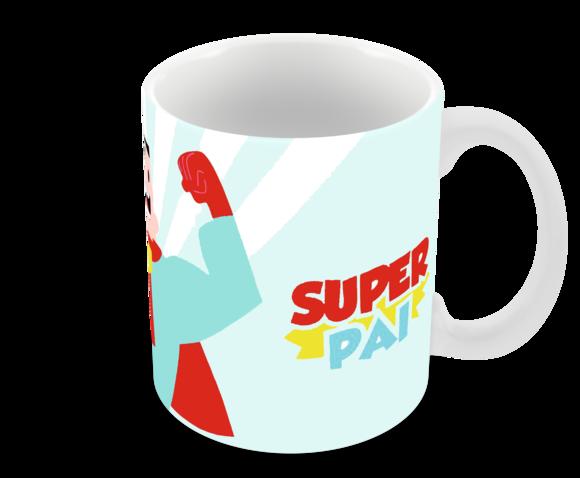 Caneca Polímero Dia dos Pais Personalizada