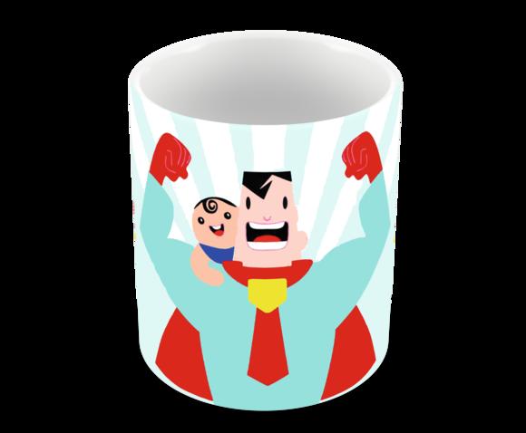 Caneca Polímero Dia dos Pais Personalizada
