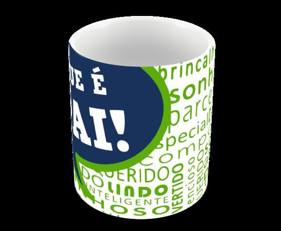 Caneca Polímero Dia dos Pais Personalizada