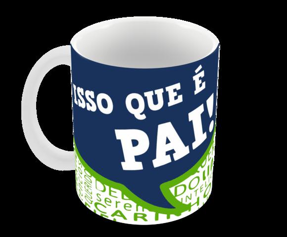 Caneca Polímero Dia dos Pais Personalizada