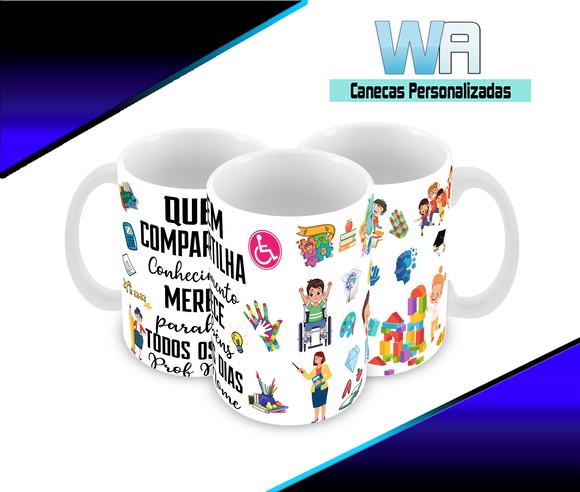 Caneca Polímero Dia dos Professores Personalizada