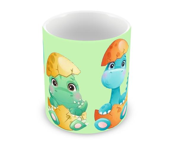 Caneca Polímero Dinossauros Baby Personalizada
