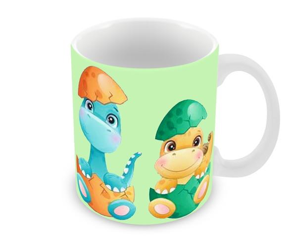 Caneca Polímero Dinossauros Baby Personalizada