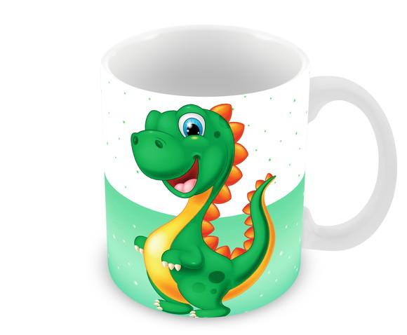 Caneca Polímero Dinossauros Baby Personalizada