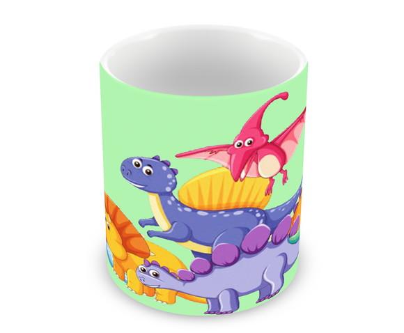 Caneca Polímero Dinossauros Personalizada