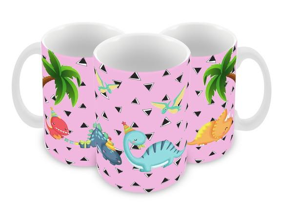 Caneca Polímero Dinossauros Personalizada