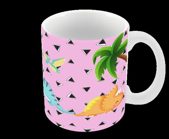 Caneca Polímero Dinossauros Personalizada