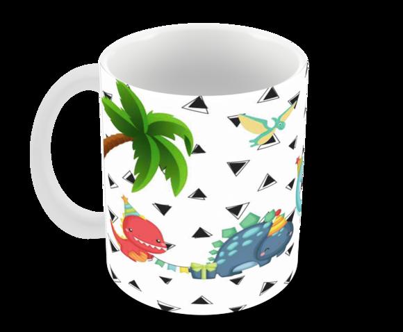 Caneca Polímero Dinossauros Personalizada