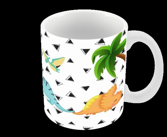 Caneca Polímero Dinossauros Personalizada