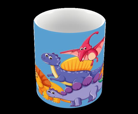 Caneca Polímero Dinossauros Personalizada