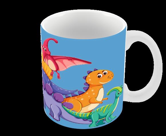 Caneca Polímero Dinossauros Personalizada