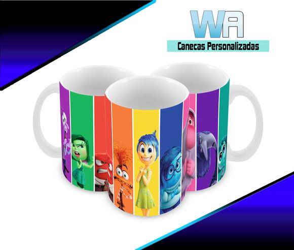 Caneca Polímero Divertida Mente 2 Personalizada