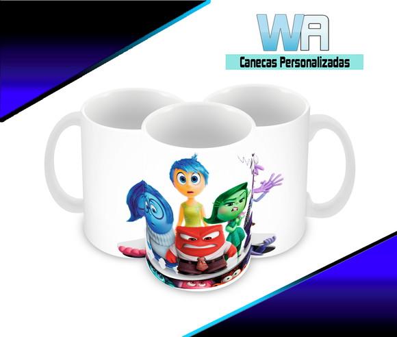 Caneca Polímero Divertida Mente 2 Personalizada