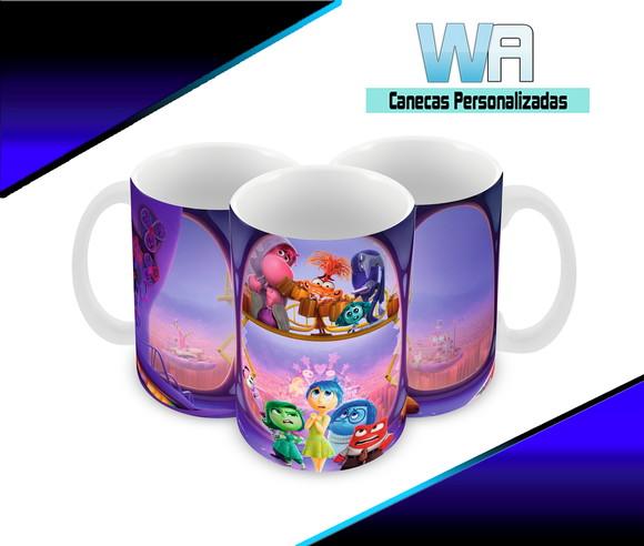 Caneca Polímero Divertida Mente 2 Personalizada