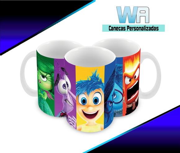 Caneca Polímero Divertida Mente Personalizada