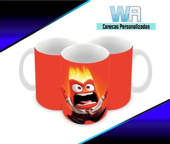 Caneca Polímero Divertida Mente Personalizada